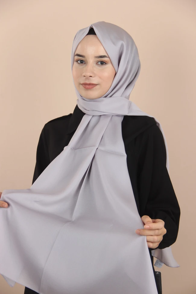 AÇIK GRİ Siyane Scarf Kristal Şal