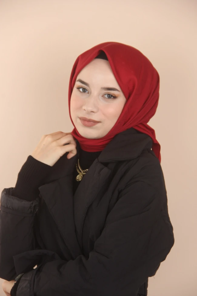 BORDO Harem Scarf Almira Monogram Eşarp