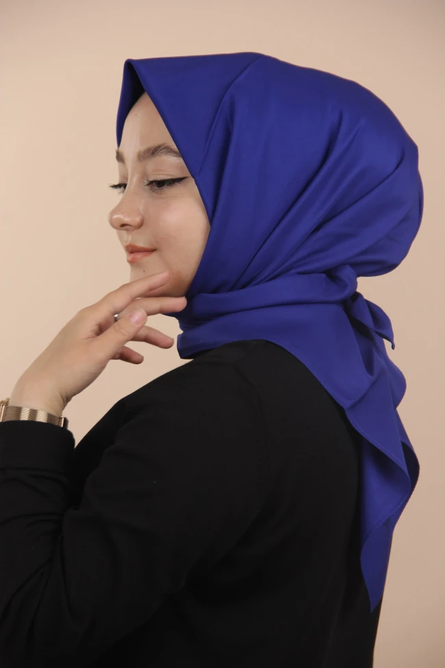 Saks Siyane Scarf Düz Twill Eşarp