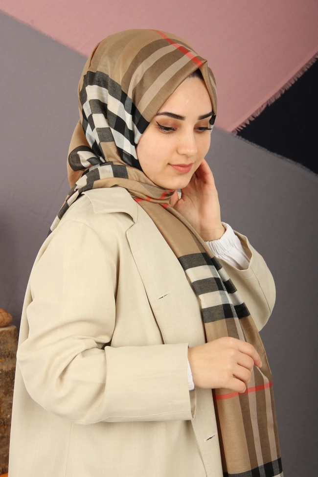 Sima Burberry Ekose Şal