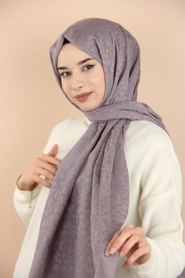 Siyane Scarf Deniz Taşı Desen Şal