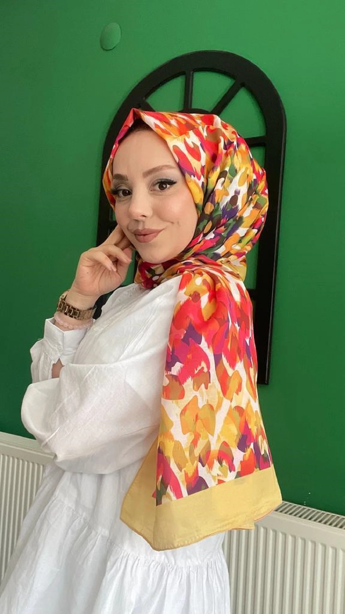 Siyane Scarf Palet Desen Şal