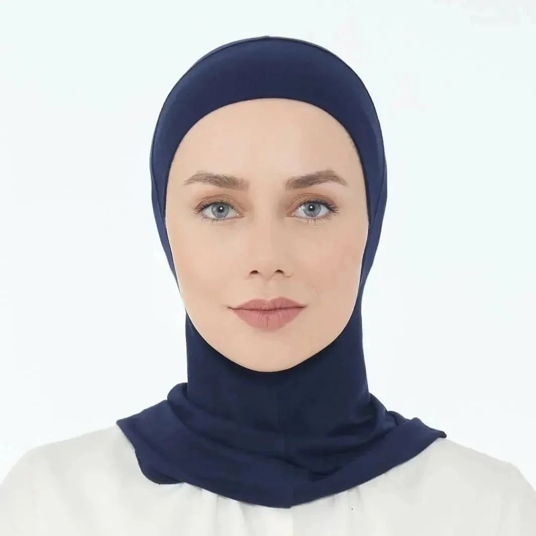 Lacivert Büyük Hijab Bone