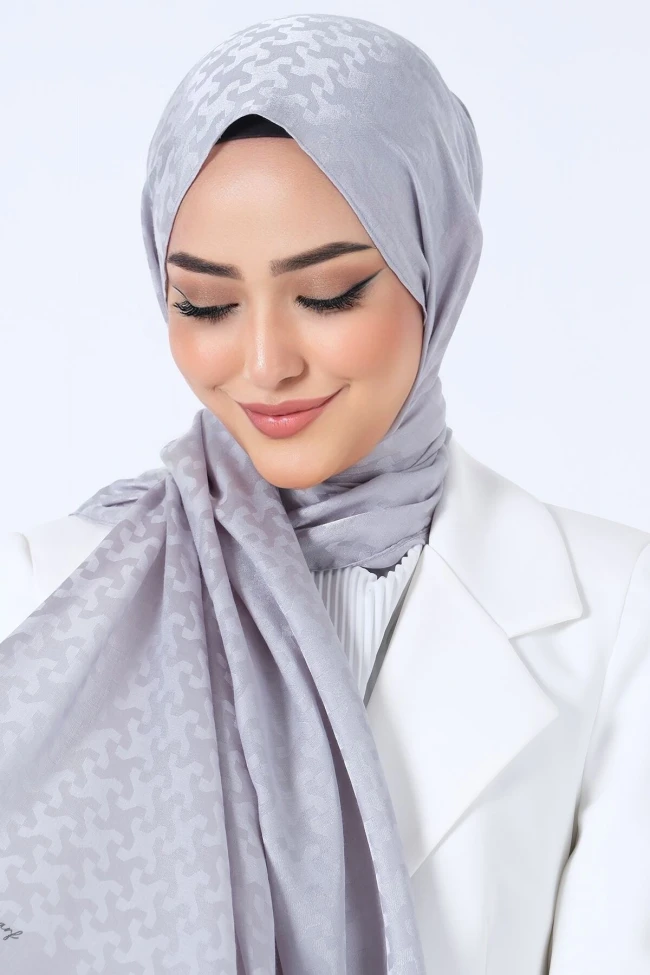 GÜMÜŞ Harem Scarf Eslem Jakar Şal