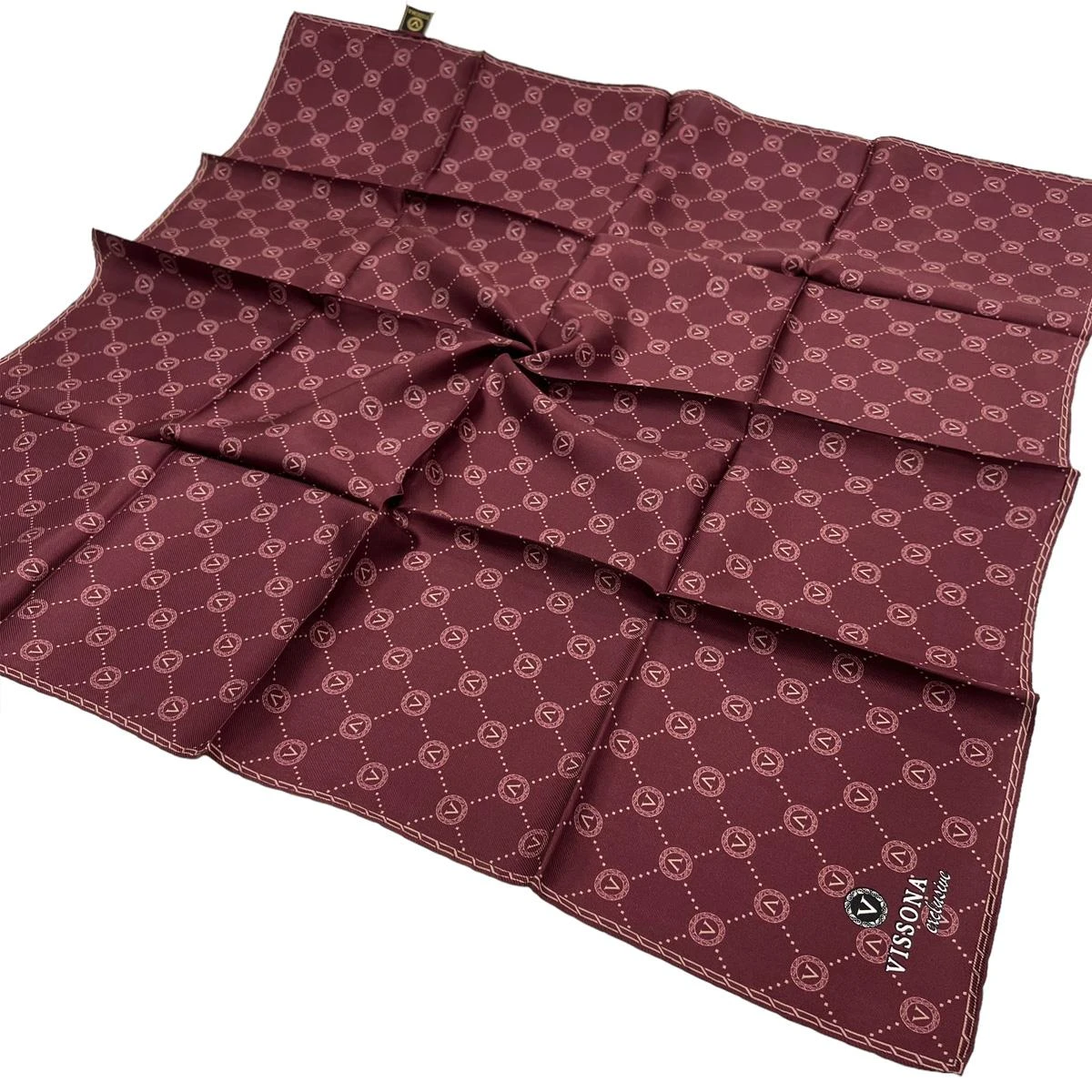 ŞARABİ Vissona Monogram Twill Eşarp