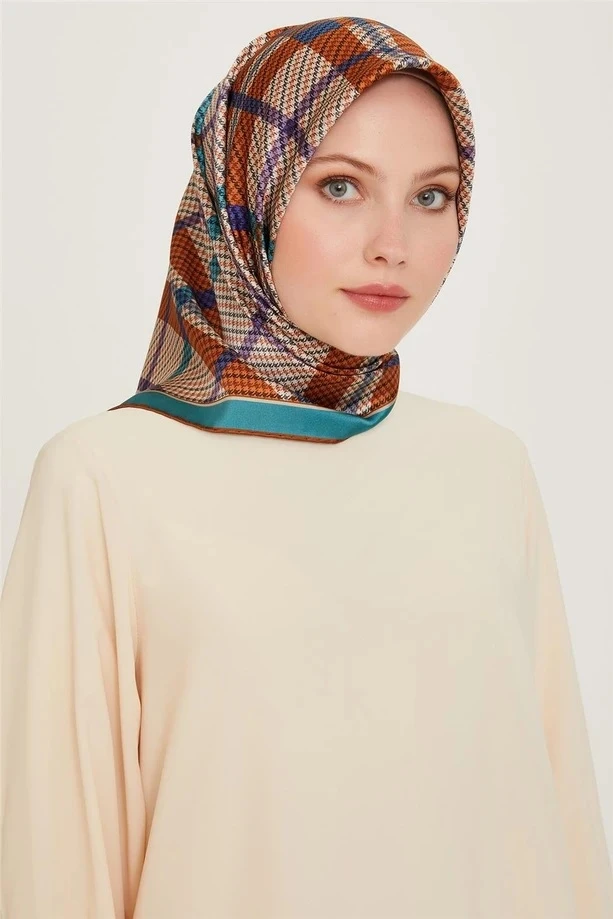 04 Armine Twill İpek Eşarp 9247D