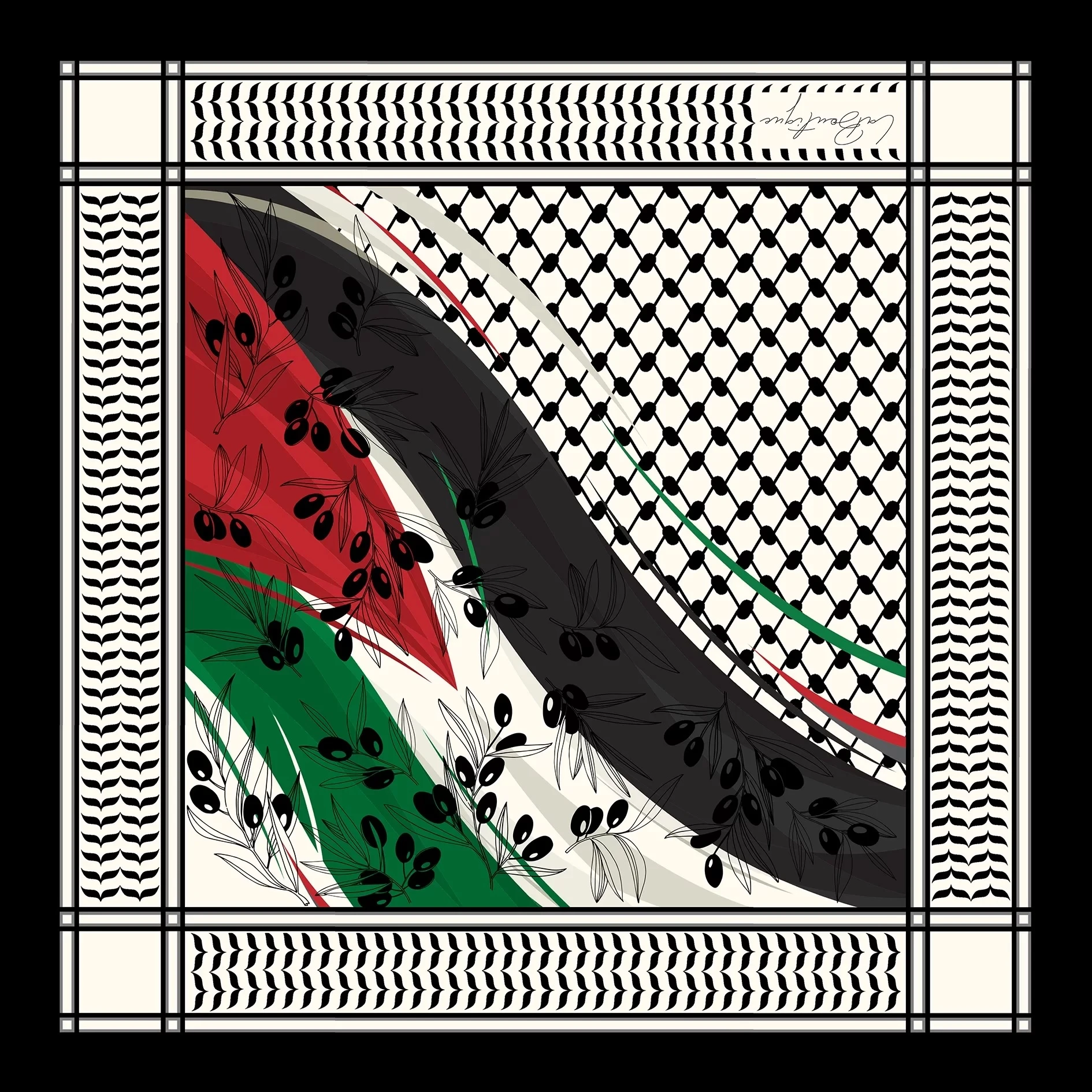 F102 La Boutique Kefiye Bandana