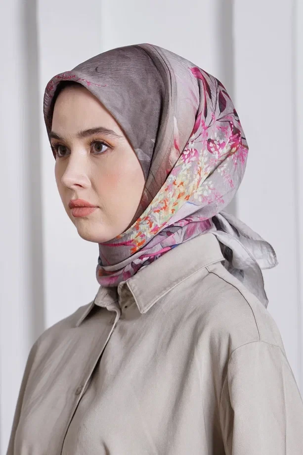 BEJ Loryan Scarf Diamond Flor Eşarp