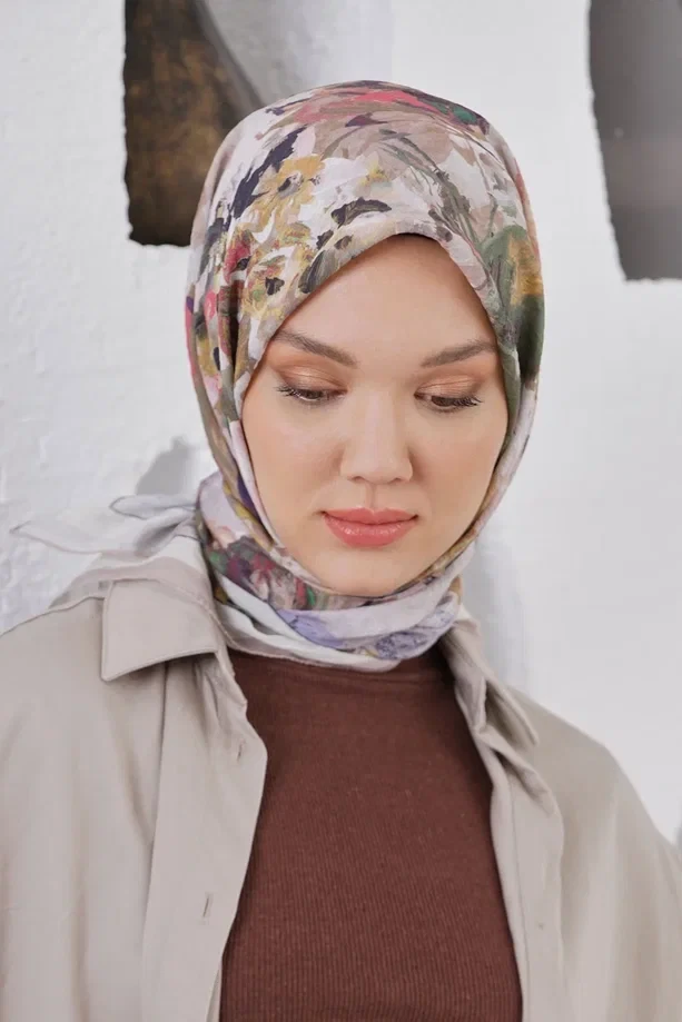 BEJ Loryan Scarf Diamond Henna Eşarp