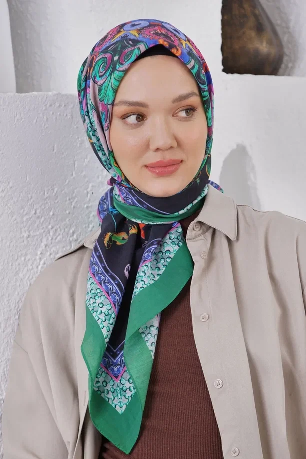 Benetton Loryan Scarf Diamond Diya Eşarp