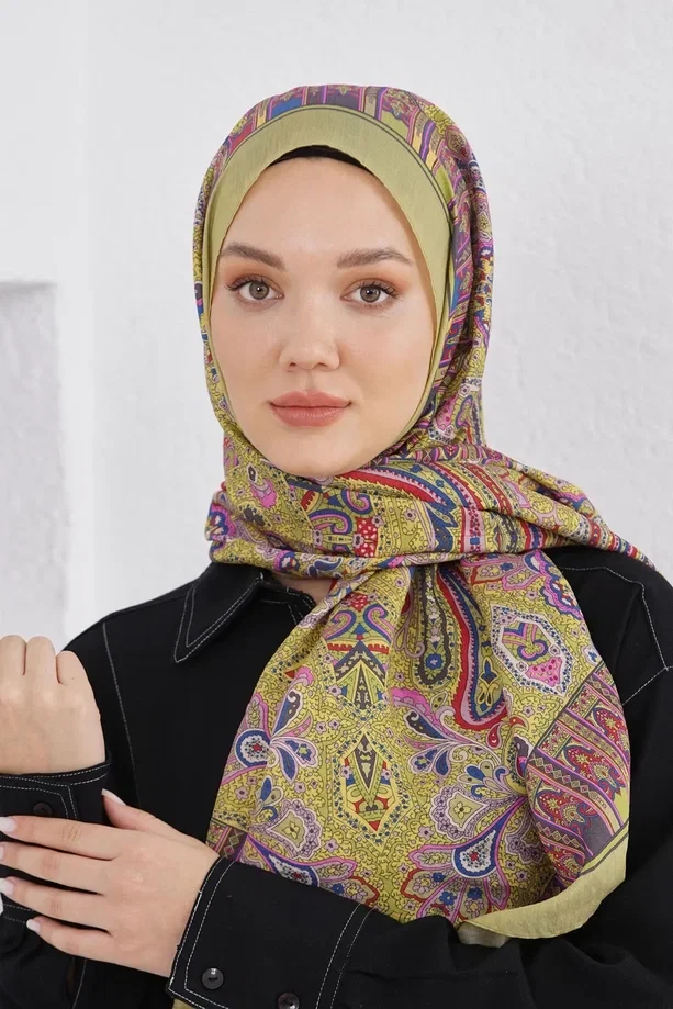 Fıstık Yeşili Loryan Scarf Diamond Harmony Şal