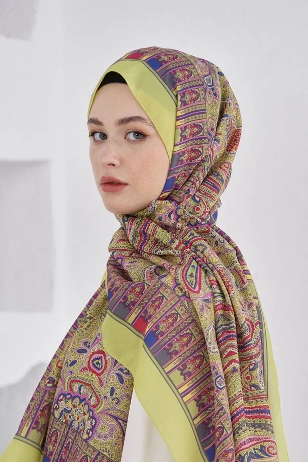 Fıstık Yeşili Loryan Scarf Linen Harmony Şal