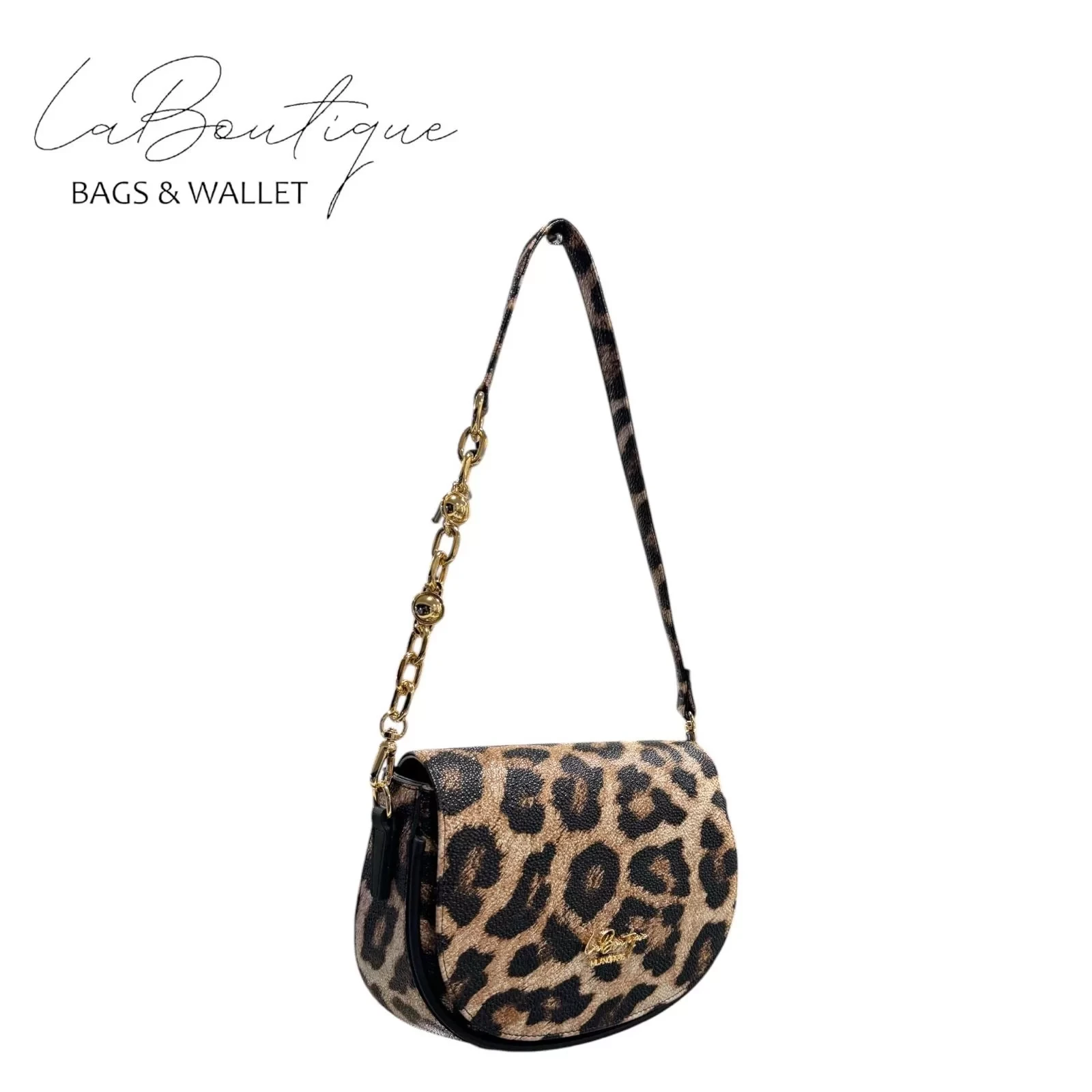 Leopar Kahve La Boutique Çanta 7170