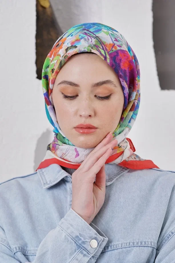 Mercan Loryan Scarf Diamond Henna Eşarp