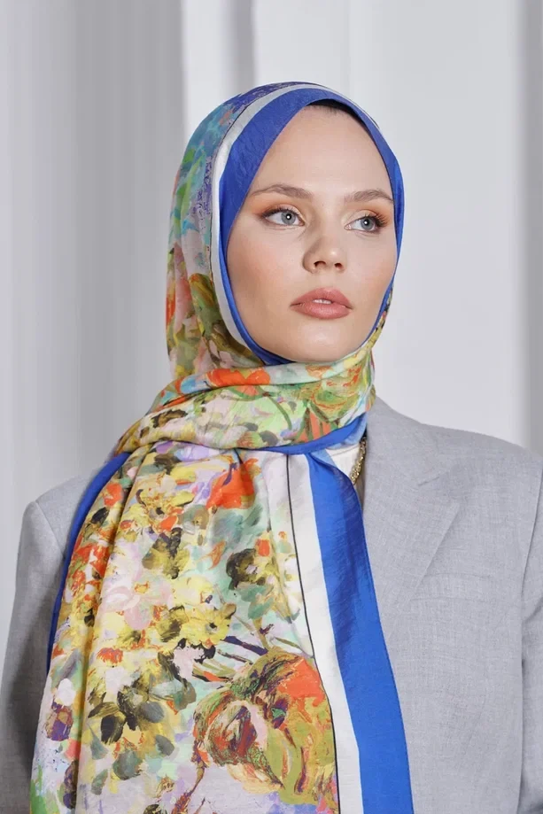 Saks Loryan Scarf Diamond Henna Şal