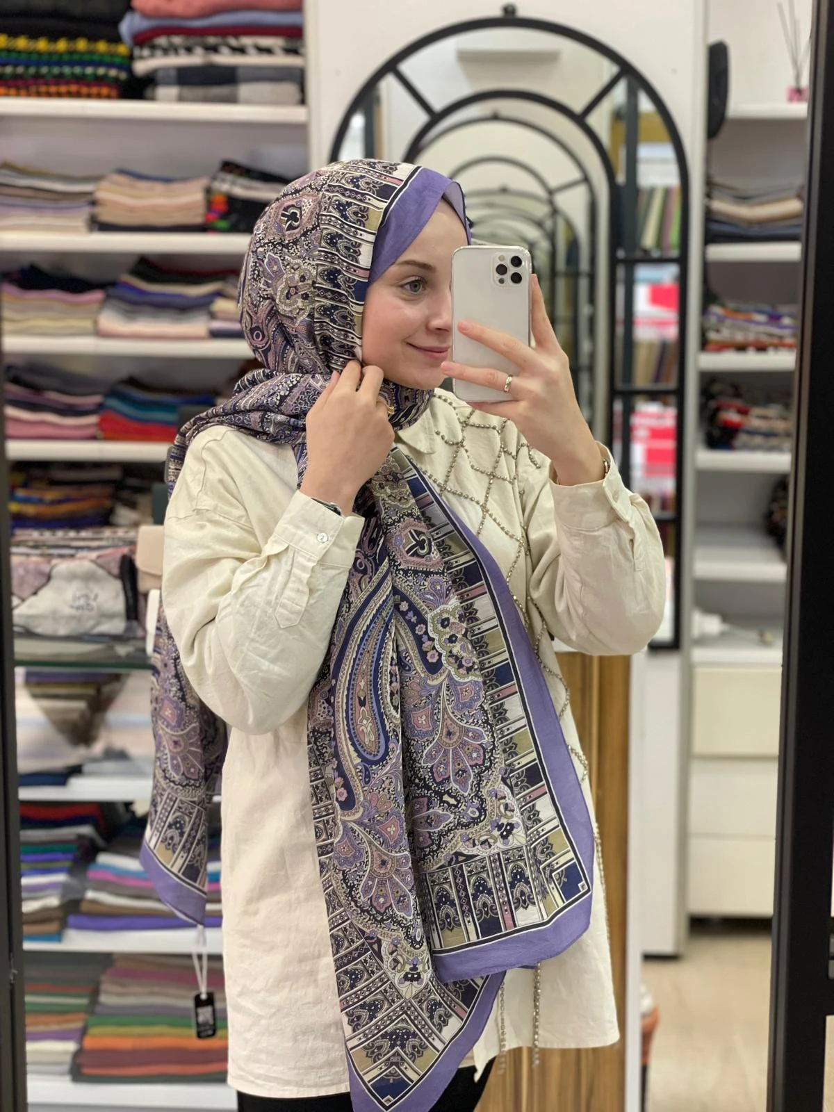 LİLA Loryan Scarf Diamond Harmony Pastel Şal