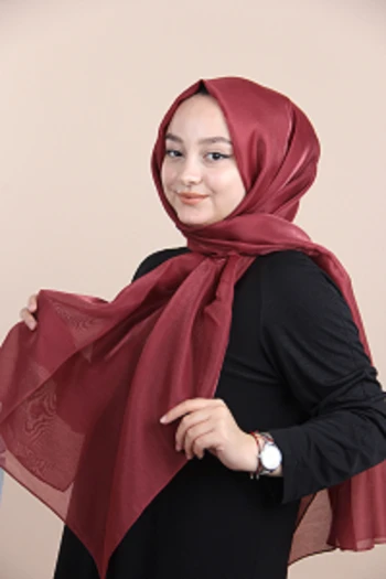 BORDO Siyane Scarf Pırlanta Şal