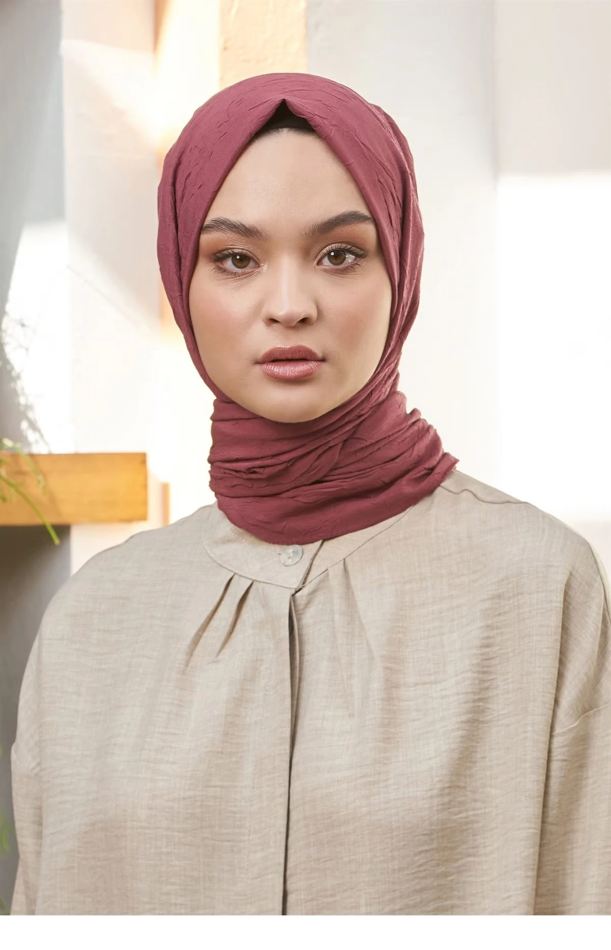 KOYU GÜL Loryan Scarf Cotton Crush Şal