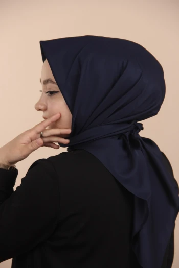 LACİVERT Siyane Scarf Düz Twill Eşarp