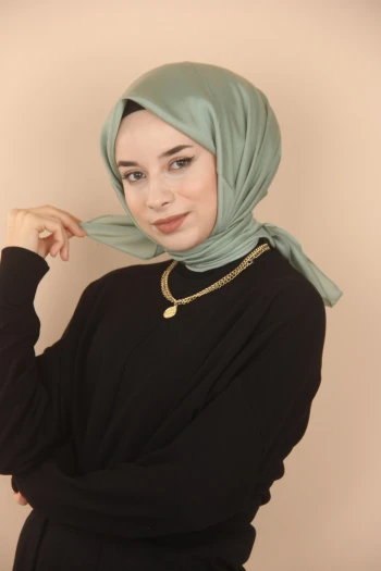 Mint Siyane Scarf Kristal Eşarp