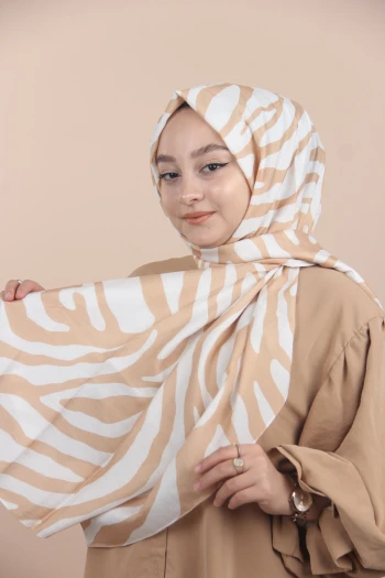 SOMON Loryan Scarf Dıamond Zebra Şal