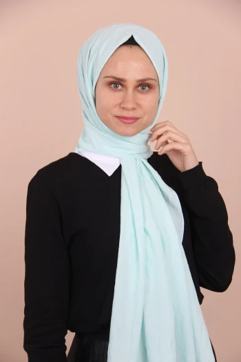 SU YEŞİLİ Loryan Scarf Cotton Crush Şal