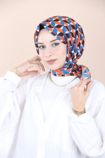 Mercan Loryan Scarf Diamond Baklava Eşarp