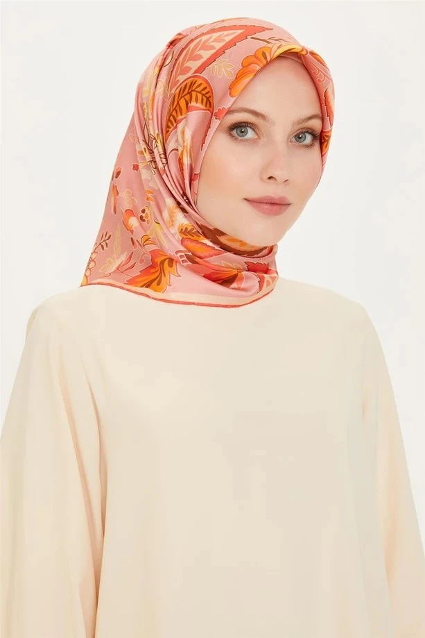 05 Armine Twill İpek Eşarp 9227D