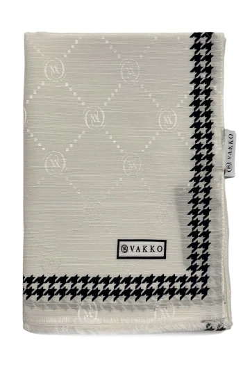 0780 Vakko Monogram Kazayağı Şal