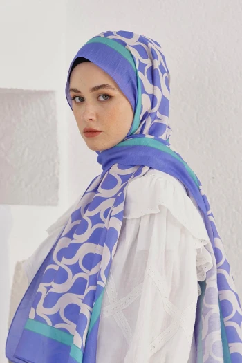 Benetton Loryan Scarf Diamond Mirror Şal