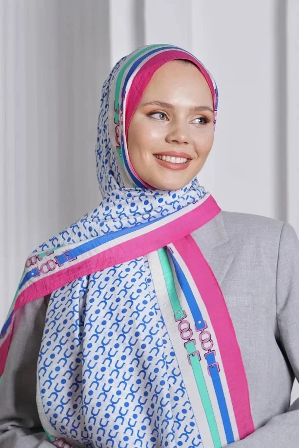 Fuşya Loryan Scarf Diamond Royal Şal