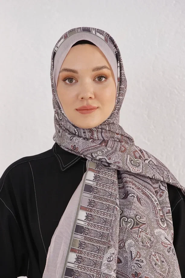 GRİ Loryan Scarf Diamond Harmony Şal