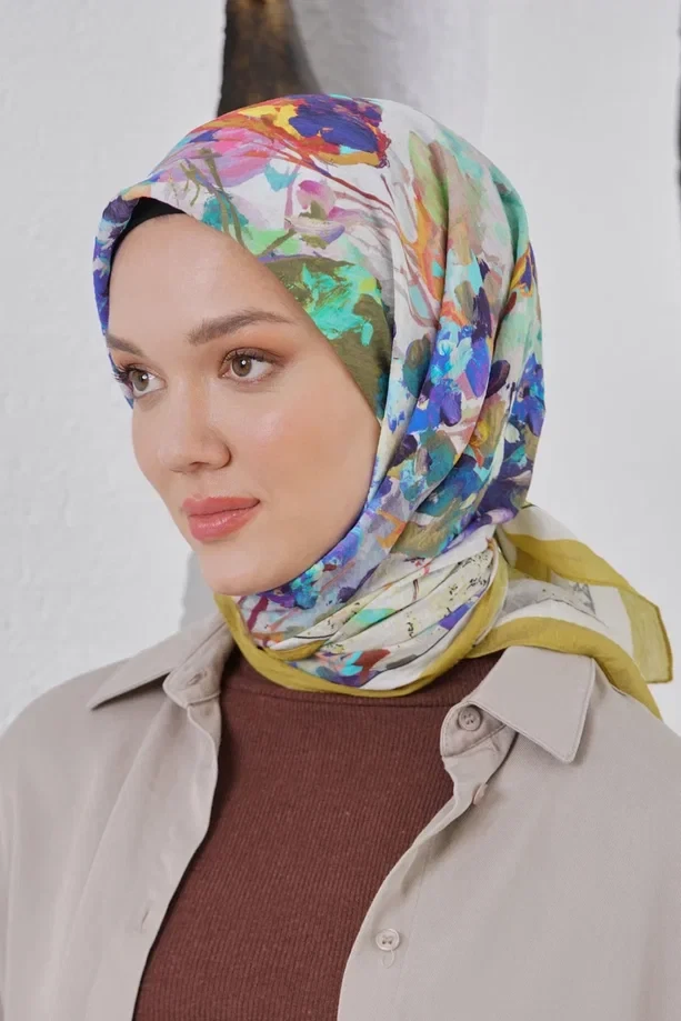 Hardal Loryan Scarf Diamond Henna Eşarp