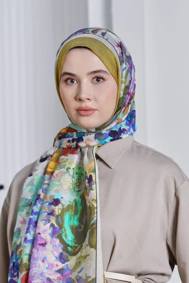 Hardal Loryan Scarf Diamond Henna Şal