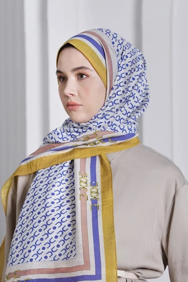 Hardal Loryan Scarf Diamond Royal Şal