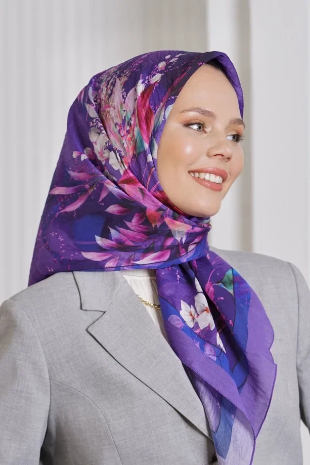 MÜRDÜM Loryan Scarf Diamond Flor Eşarp