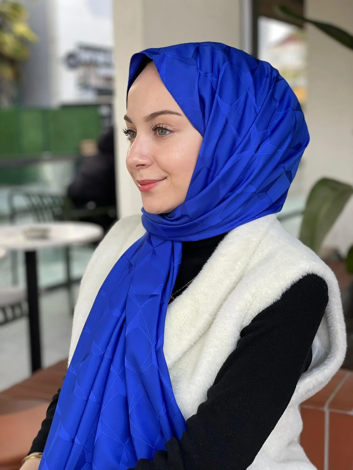 Saks Loryan Scarf Floş Jakar Cupra Şal