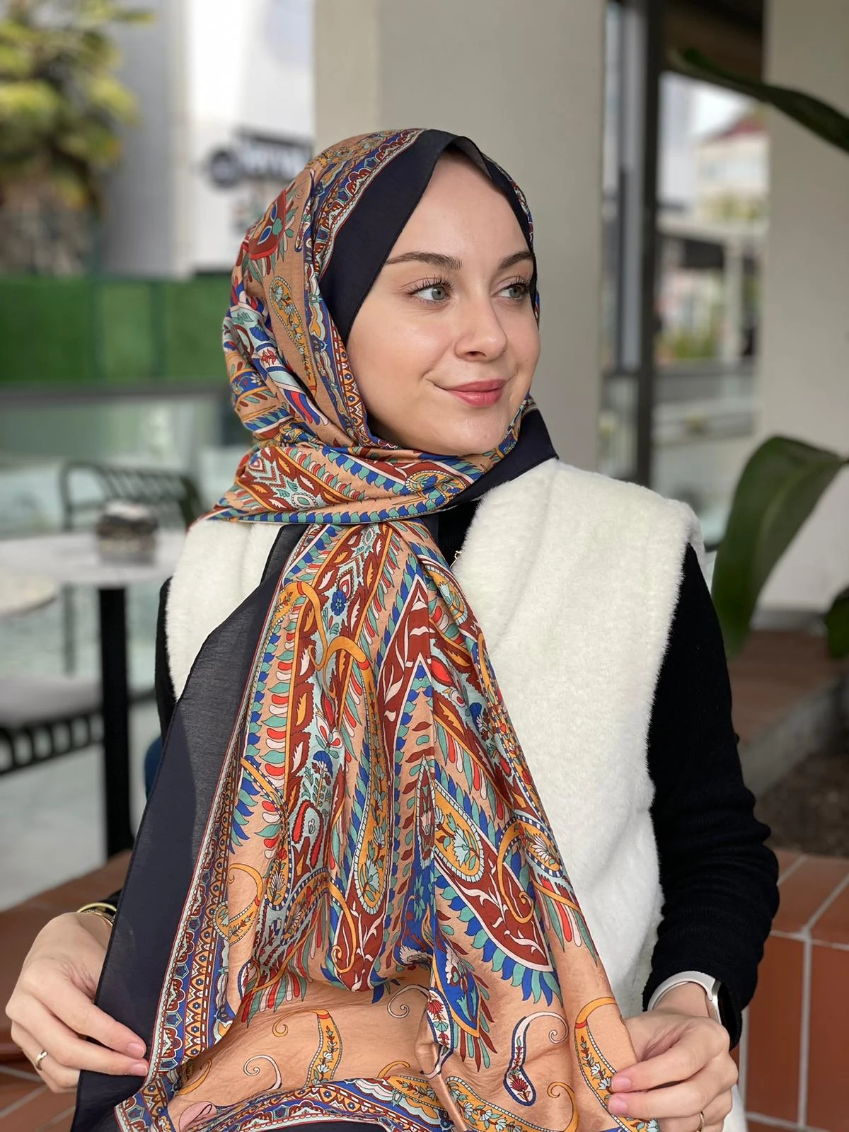 SİYAH Loryan Scarf Diamond Mabel Şal