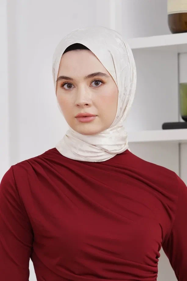 BEJ Loryan Scarf Jakar Mermer Desen Şal