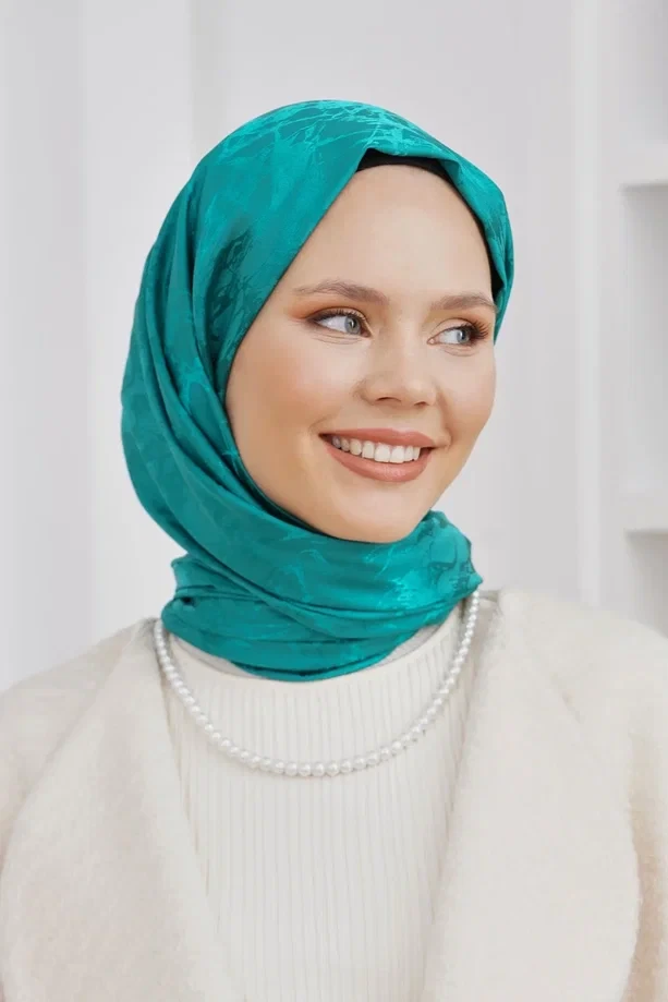 Benetton Loryan Scarf Jakar Mermer Desen Şal