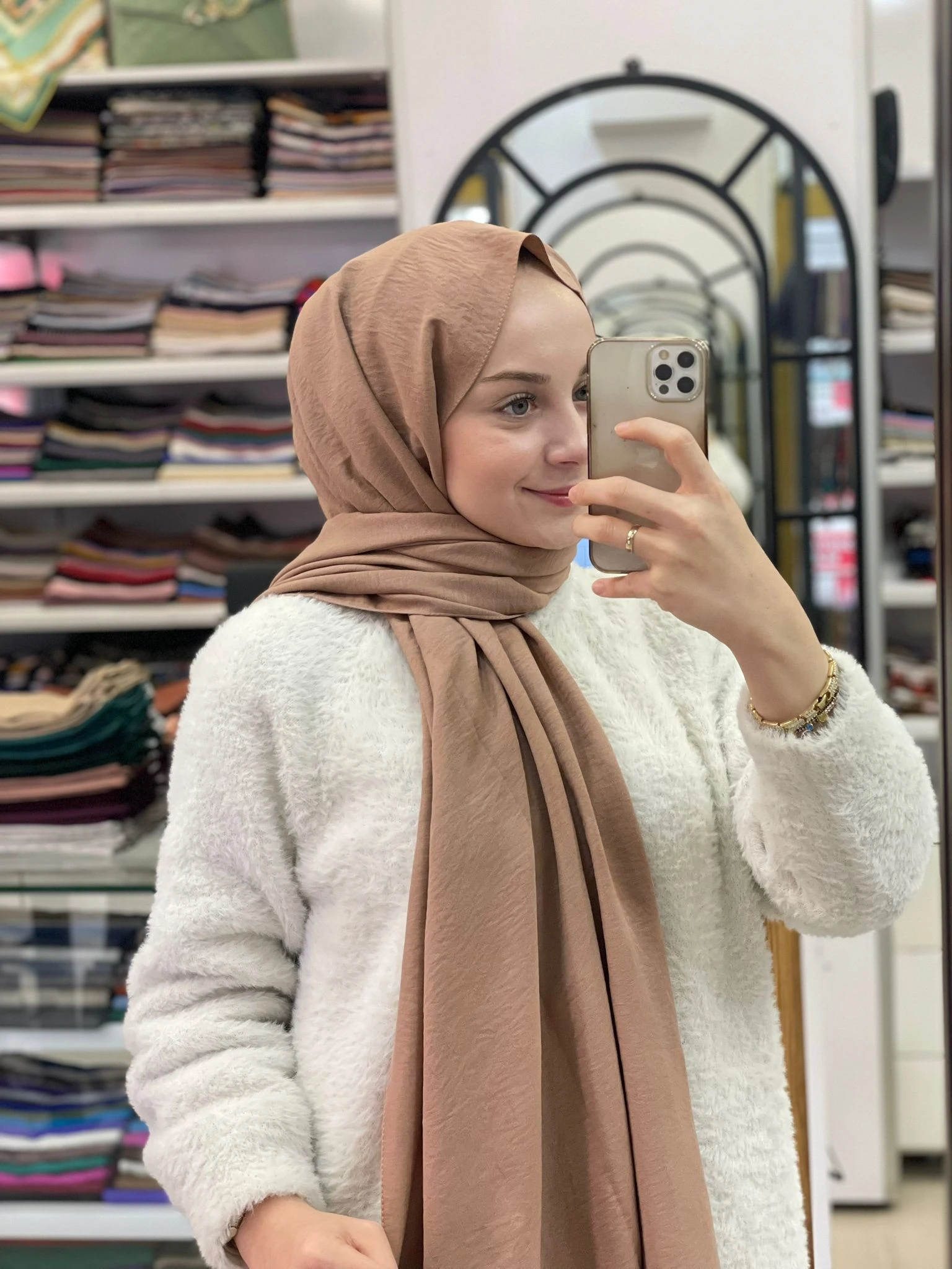 Cappucino Loryan Scarf Pamuk Cazz Şal