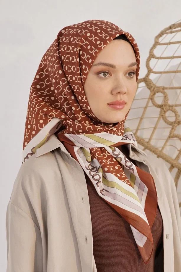 Kahve Loryan Scarf Diamond Royal Black Eşarp