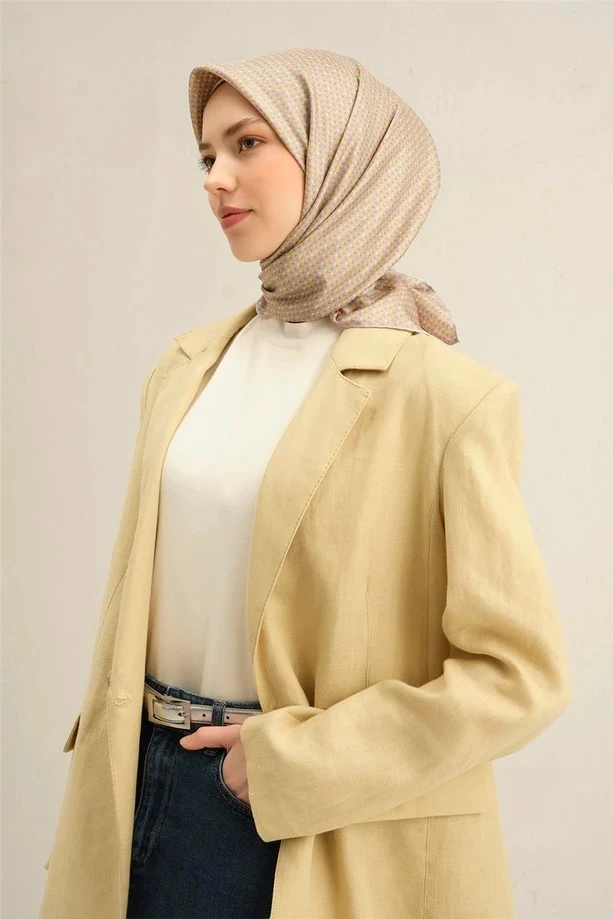 32 Armine Twill İpek Eşarp 9307D