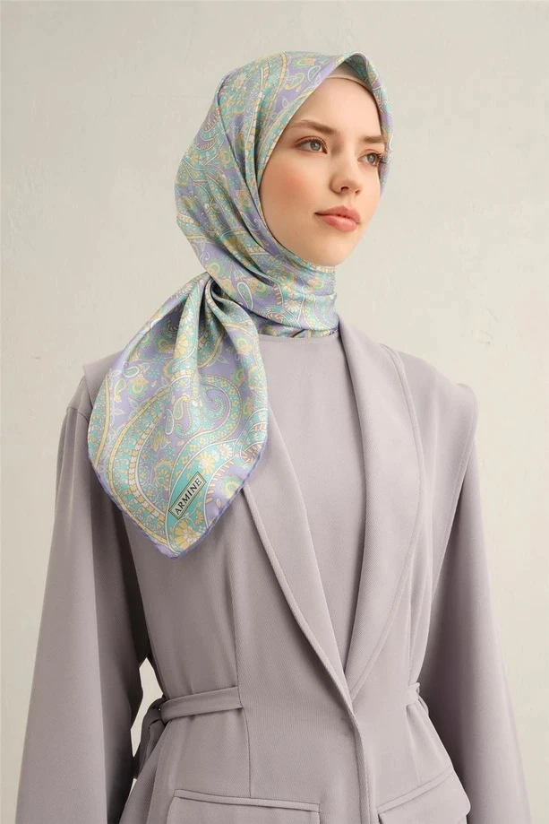 34 Armine Twill İpek Eşarp 9304D