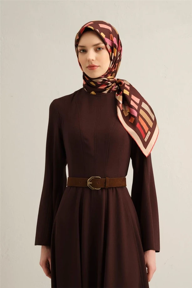 34 Armine Twill İpek Eşarp 9341D