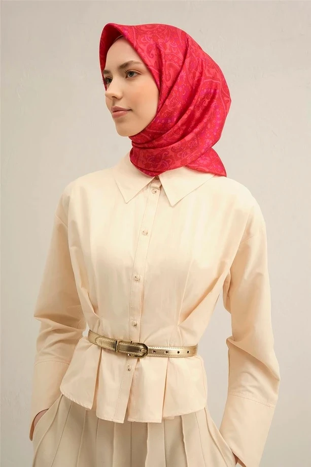 55 Armine Twill İpek Eşarp 9304D