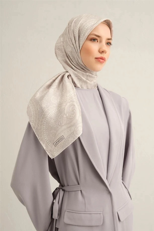 84 Armine Twill İpek Eşarp 9304D