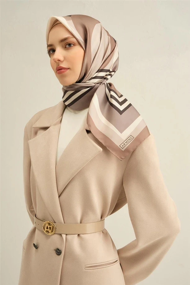 84 Armine Twill İpek Eşarp 9313D